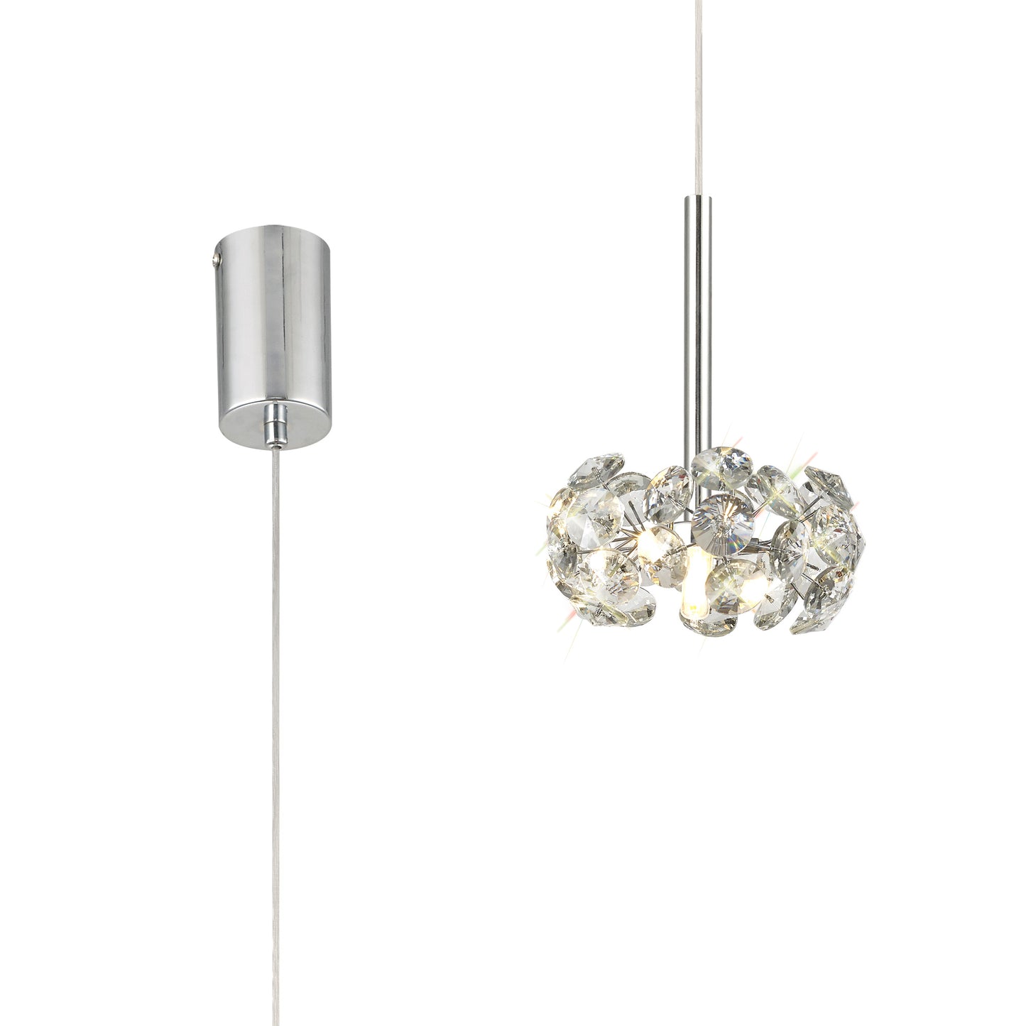 Kresta Single Pendant - Chrome