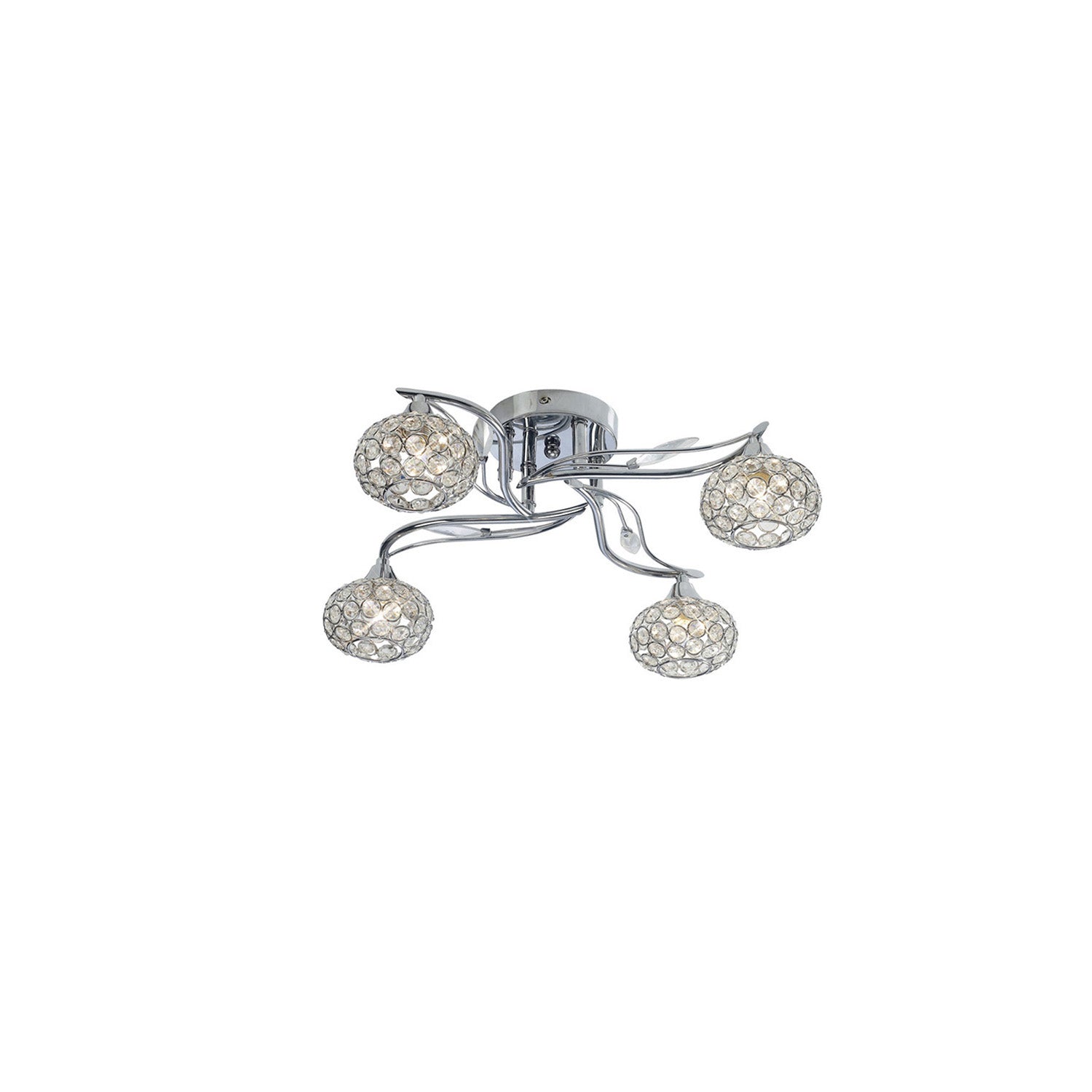Sylvan Crystal 4 Light Flush