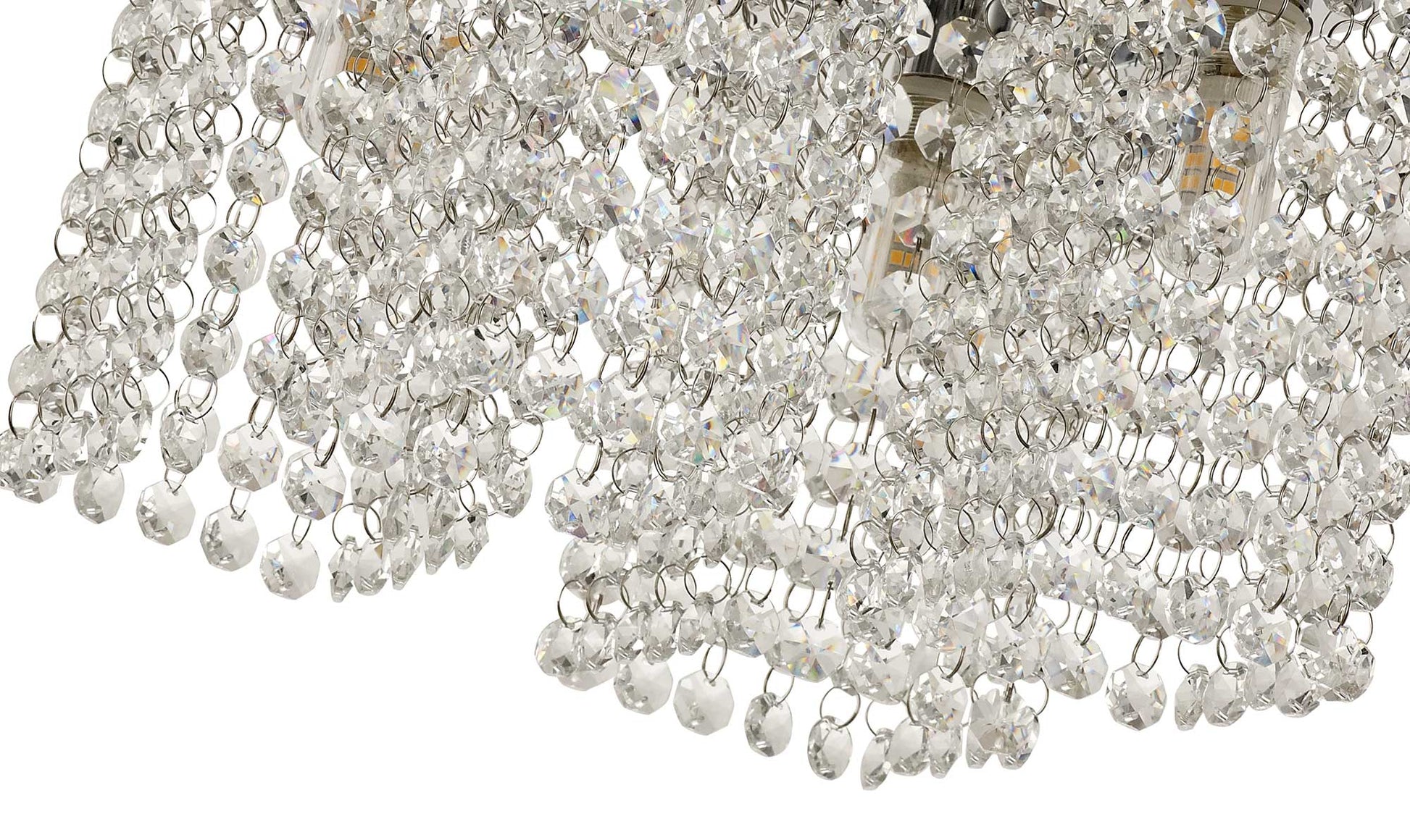 Devon 4 Light Crystal Semi-Flush - IP44