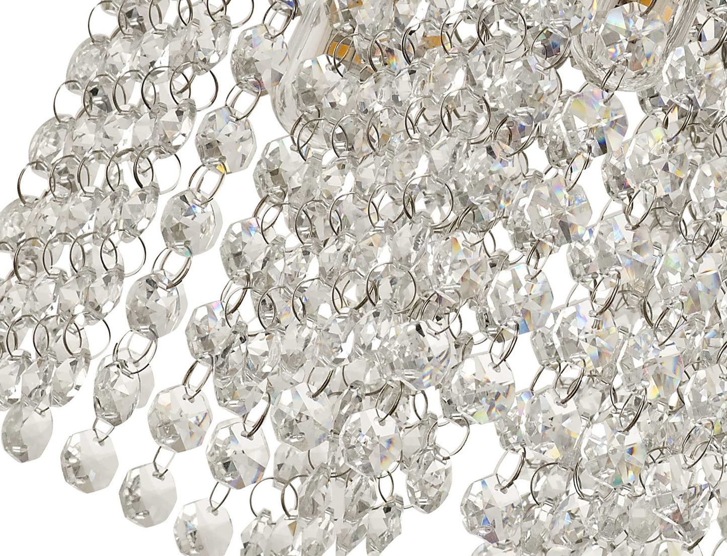 Devon 4 Light Crystal Semi-Flush - IP44