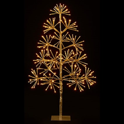 Gold Tree with Warm White LEDs - 90cm