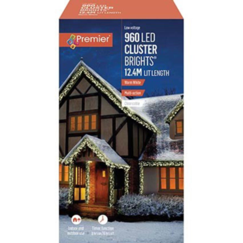 LED Cluster Lights - 960 Warm Lights