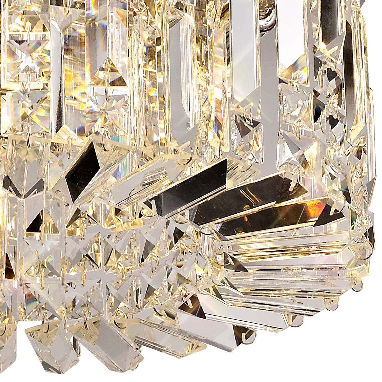 Regent Small Chrome Flush Chandelier