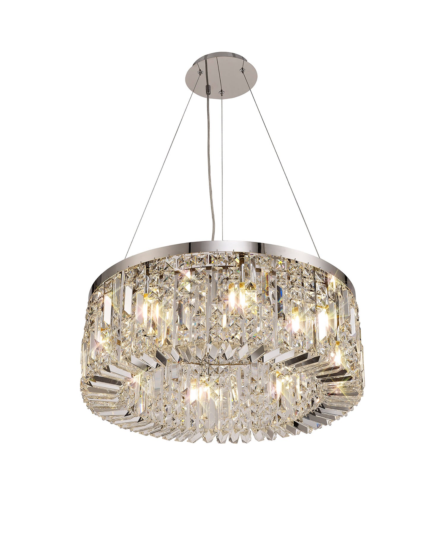 Regent Small Chrome Round Pendant