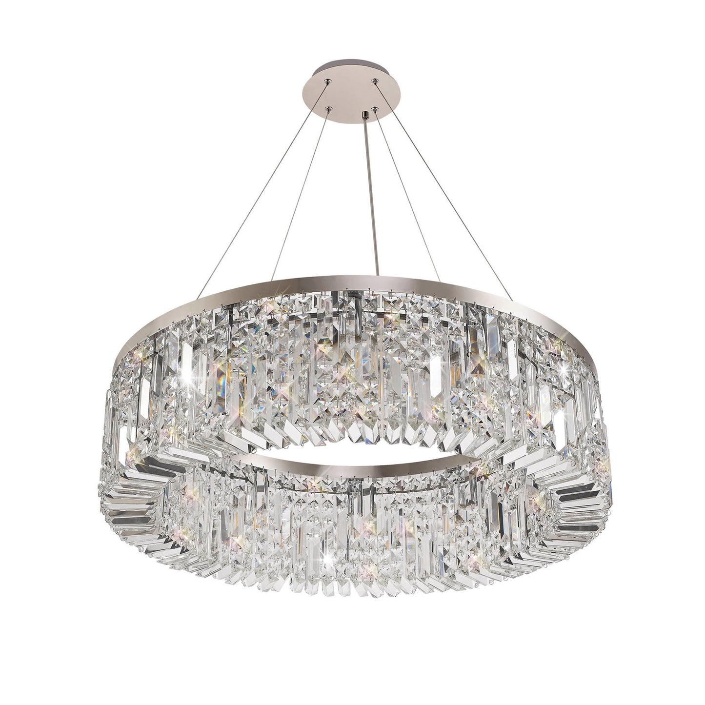 Regent Large Chrome Round Pendant