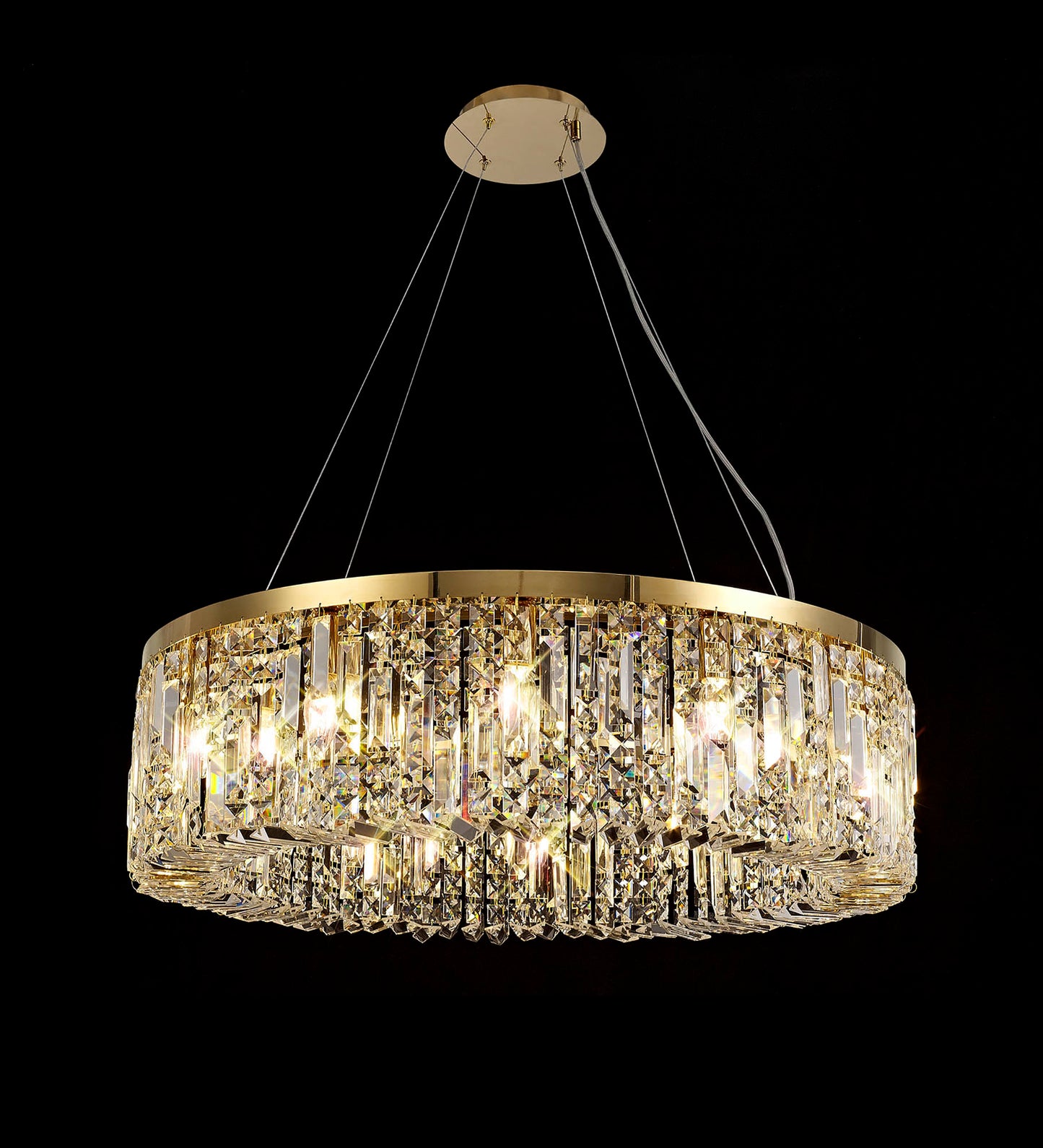 Regent Large Gold Round Pendant
