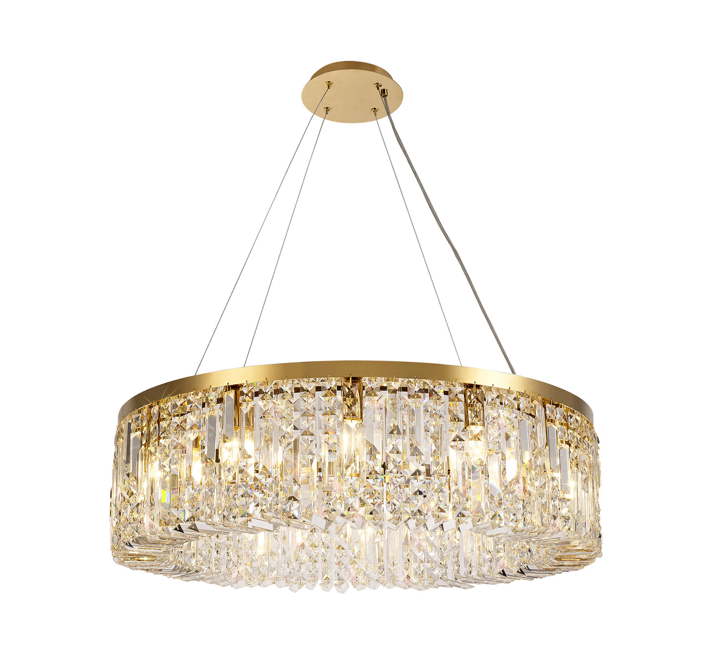 Regent Large Gold Round Pendant