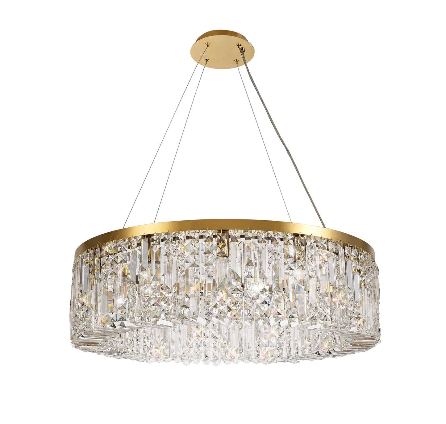 Regent Large Gold Round Pendant