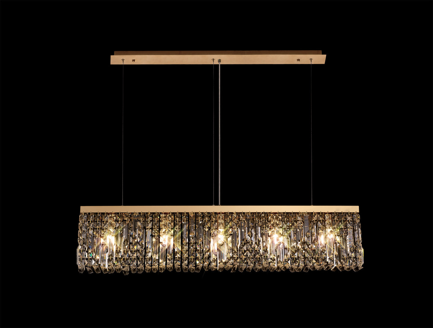Regent Small Gold Linear Pendant