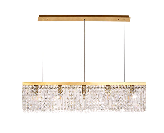 Regent Small Gold Linear Pendant